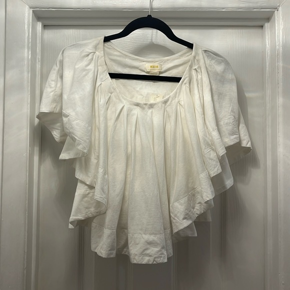 Anthropologie NWT Women’s unique White top - Picture 3 of 8